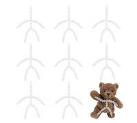 UNICRAFTALE 8Pcs Doll Skeleton Armature Joints White Plastic Ball Socket Joints Kit for Plush Dollsand DIY Crafts Flexible 360-Degree Rotating Skeleton for Custom Teddy Bear Making 99x86x7mm