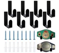 UNICRAFTALE 8Pcs Wrestling Championship Belt Display Holder Belt Wall Mount Organizer Acrylic Belts Display Stands Title Belts Hanger for Sport Football Boxing Wrestling Corporate Award Badges