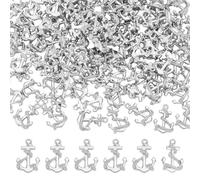 UNICRAFTALE about 100Pcs Anchor Pendant Charm Ocean Themed Metal Pendants Bead Vintage Anchor Pandent Sea Nautical Necklace Charms for Sailor Navy DIY Ornaments Jewelry Making Accessories
