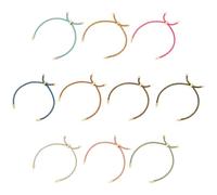 UNICRAFTALE About 10Pcs 10 Colors Adjustable Slider Bracelets Braided Cotton Cord Chain Link Bracelets 22cm Bracelets with Brass Findings Bracelet Chains for Jewelry Making Gift for Women