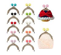 UNICRAFTALE About 10Pcs Coin Purse Clasp 2.85Inch Metal Purse Frame Bag 10 Colors Arch Kiss Bag Clasp Handle Lock Clutch Frames Clip for Purse Making DIY Craft Bag Handle Sewing