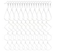 UNICRAFTALE About 120pcs 4 Types Hoop Earring Finding Stainless Steel Earring Hooks with Jump Rings Hoop Earring Making Kits for DIY Earrings Jewelry Making