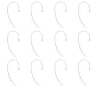 UNICRAFTALE About 12Pcs Platinum DIY Ear Cuff Brass Earring Cuffs Tassel Ear Wrap Earring Cuffs Accessories with 3 Loop 50mm Long Ear Cuff for Non Piercing Tassel Earring Making
