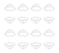 UNICRAFTALE About 16Pcs Glass Flower Bead Cone Clear Flower Bead Caps Jellyfish Beads Caps Trumpet Floral Spacer Bead Transparent Bellflower Loose Beads for Wind Chimes Earrings Jewelry Making