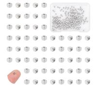 UNICRAFTALE About 200pcs Cube Beads 2mm 304 Stainless Steel Spacer Beads Loose Beads Metal Spacer Bead Square Beads Small Smooth Beads Finding for DIY Bracelet Necklace Jewelry Making