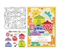 UNICRAFTALE About 24Pcs DIY Kitchenware Cutting Dies Metal Kitchen Theme Die Cuts for Card Making Bowl Carbon Steel Die Cuts Little Animals Embossing Paper Dies Stencils for Scrapbooking Photo Album