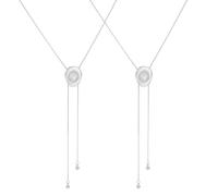 UNICRAFTALE about 2pcs Western Cowgirl Hat Necklace for Women Adjustable Metal Bolo Tie Chains Platinum Color Trendy Western Country Long Pendant Necklaces Jewelry Gift