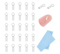 UNICRAFTALE About 30Pcs 925 Sterling Silver Column End Caps Cord Ends 1mm Inner Diameter Smooth End Caps Tube Cord End Jewelry Making Terminators End Tips for Leather Cord Bracelets 6-7mm Long