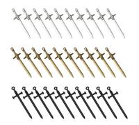 UNICRAFTALE about 36pcs 3 Colors Sword Bookmark Pendants 54.5mm Long Dagger Metal Pendants Retro Earring Sword Charms Metal Bracelets Charm for DIY Necklace Jewelry Making