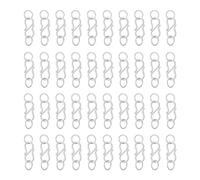 UNICRAFTALE About 50Pcs S Clasp Stainless Steel S-Hook Clasps with 100pcs Jump Rings 4.6mm Hole Small S Hook Clasps Connectors Metal Hook Accessories for DIY Necklace Bracelet Jewelry Making
