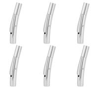 UNICRAFTALE About 6 Sets 25mm Long Column Bayonet Clasps Stainless Steel Jewelry Clasps Leather Cord End Metal Connectors for DIY Bracelets Necklaces Buckle Jewelry Making
