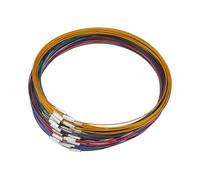 UNICRAFTALE about 60Pcs 6 Colors Stainless Steel Wire Necklace 44.5cm Wire Necklace Choker Necklace with Brass Screw Clasp Wire Necklace Chains Wire Necklace Cord DIY Jewelry Making 14.5cm Diamater