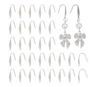 UNICRAFTALE about 80Pcs Earring Hooks 316 Stainless Steel Fish Hook Earrings 1.2mm Hole Wire Earring Hooks Hypoallergenic Ear Wires Fish Hooks Earring Findings for Earring Jewelry Making 20x10x4.5mm