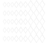 UNICRAFTALE About 90Pcs Rhombus Link Rings 3 Sizes Bulk Jewelry Making Links Stainless Steel Geometric Connector Rings for Jewelry Making DIY Earrings Bracelets Necklaces