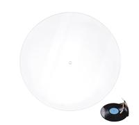 UNICRAFTALE Acrylic Turntable Mats for Vinyl Player Record Platter Slipmat Clear Platters Mats for for Vinyl Records 30cm Dimaeter