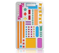 UNICRAFTALE Basic Border Metal Stencil Reusable Different Journal Border Stencils Painting Stainless Steel Template for DIY Scrapbooking Photo Album Decorative Paper Card