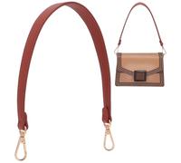 UNICRAFTALE Brown Short Handbag Handle Straps PU Leather Purse Bags Strap with Metal Swivel Clasps 19 Inch Shoulder Bags Handle Strap Purse Replacement Accessories for DIY Wallet Tote Shoulder Bag