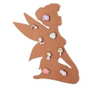 UNICRAFTALE Bulletin Display Board Cork Pin Boards 21x28.5x0.95cm Angel Fairy Corks Badge Display Camel Wall Mounted Cork Board for Brooch Pin Storage Office Home School Wedding Decoration