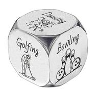 UNICRAFTALE Exercise Activity Dice 1 Set Stainless Steel Decision Funny Date Night Ideas Daily Activity Dice Coworker Colleague Employee Appreciation Gifts for Birthday Gifts