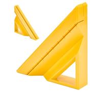UNICRAFTALE Golden Tile Trim Cutter Guide 45 Degree Edge Trim Tool 19x19cm Handheld ABS Plastic Tile Miter Cutter for Wet Saw Backsplash Bathroom Kitchen Corner