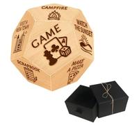 UNICRAFTALE Holiday Activity Dices 1Set Wood Decision Dices Wedding Gift Funny Date Night Ideas Dice with Velvet Packing Pouches for Husband Valentines Day Gifts