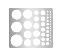 UNICRAFTALE Meta Stencil Circle Templates for Drawing Stainless Steel Painting Stencils Circle Ruler Round Circle Tracers Stencil Templates Tool Circles Template for Carving Drafting