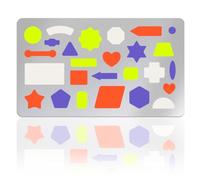 UNICRAFTALE Metal Stencil for Craft Various Geometric Stencil for Journaling Wood Burning Stainless Steel Reusable Template for Drawing Carving Scrapbooking on Wood Paper Fabric