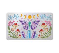 UNICRAFTALE Metal Stencil Moon Phase Moth Elements Stencils Reusable Border Branches Templates for Stainless Steel Template for DIY Scrapbooking Photo Album Decorative Paper Card