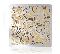 UNICRAFTALE Metal Stencil Swirl Pattern Stencils for Painting Wood Burning Stainless Steel Reusable Template Flower Floral Template for Scrapbooking Drawing Carving Engraving