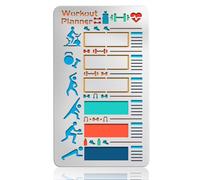 UNICRAFTALE Stainless Steel Campaign Templates Fitness Journal Stencils Reusable Planner Templates for DIY Track Habits Exercise Scrapbooking Paper Card Drawing Wood Burning