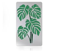UNICRAFTALE Tropical Leaves Stencil Metal Stencil for DIY Wood Burning Stainless Steel Large Leaf Template Reusable Template for DIY Carving Journaling Drawing Scrapbooking on Fabric Wall Paper