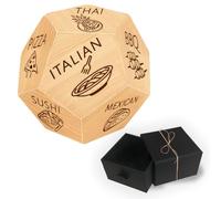 UNICRAFTALE Variety of Food Anniversary Date Night Gifts 1Set Wood Food Decision Dice Wedding Gifts Funny Food Dice with Jewelry Ring Boxes for Husband Wife Gifts