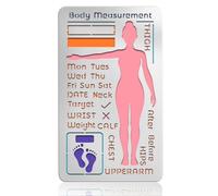 UNICRAFTALE Wood Burning Metal Stencils Body Measurement Template Stainless Steel Journaling Reusable Templates for DIY Planner Scrapbooking Habit Tracker Weekly Spread