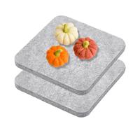 UNICRAFTALE Wool Needle Felting Pad Square Light Grey Sponge Pad Thick and Firm Woolen Block Wool Pressing Mat for Quilting Felting Isolated Heat Ironing Supplies 15.1x15.1cm