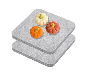 UNICRAFTALE Wool Needle Felting Pad Square Light Grey Sponge Pad Thick and Firm Woolen Block Wool Pressing Mat for Quilting Felting Isolated Heat Ironing Supplies 15.1x15.1cm