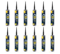 OB1 Multi-Surface Construction Sealant and Adhesive Anthracite Pack of 12
