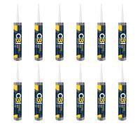 OB1 Multi-Surface Construction Sealant and Adhesive Clear Pack of 12