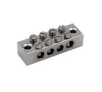 Unicrimp QBTB4 4 Way Earth Terminal Block - Brass