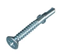 Unicrimp QCHC48X25 M4.8 X 25mm Light CSK Pozi Countersunk Self-Drill Screws (200 Pack)