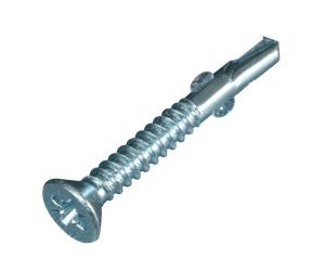 Unicrimp QCHC48X32 M4.8 X 32mm Light CSK Pozi Countersunk Self-Drill Screws (200 Pack)