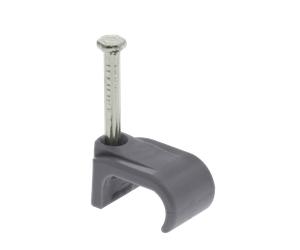 Unicrimp QFC5 6mmx10mm Grey Flat Cable Clips for 2.5mm² T&E Cable (Pack 100)