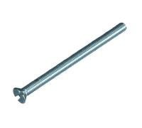 Unicrimp QFCSM35X75 M3.5 X 75mm Slotted Flat Head Countersunk Machine BZP Screws (100 Pack)