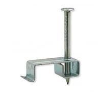 UNICRIMP QMC25 1-2.5MM FIRE SAFE METAL TWIN & EARTH CABLE CLIPS(PER100)