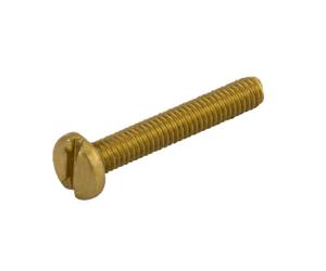 Unicrimp QMS4-6B M4x6mm Pozi Panhead Brass Machine Screw (Sold in 1's)
