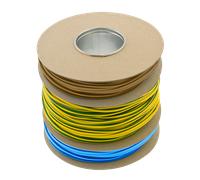 Unicrimp QMXS445 60M PVC Multi-Reel Mixed Sleeving - 10Mx4mm Blue, 10Mx4mm Brown & 40Mx5mm Green/Yellow
