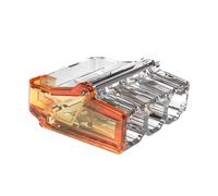 Unicrimp QP3242O2 24A 450V 3 Port Push-In Wire Connector Orange (Pack 100)