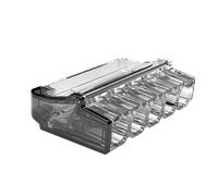 Unicrimp QP5242T2 24A 450V 5 Port Push-In Wire Connector Transparent (Pack 100)