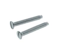 Unicrimp QRCSM35x50 M3.5x50mm Slotted Raised Countersunk BZP Machine Screws (100 Pack)