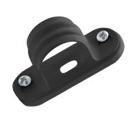 Unicrimp QSBS25B 25mm Metal Saddle Bar Spacer Black (Pack 10)