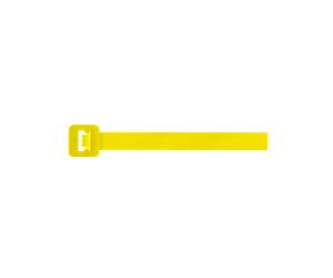 Unicrimp QTY100M Yellow 100mm x 2.5mm Cable Tie (Pack 100)